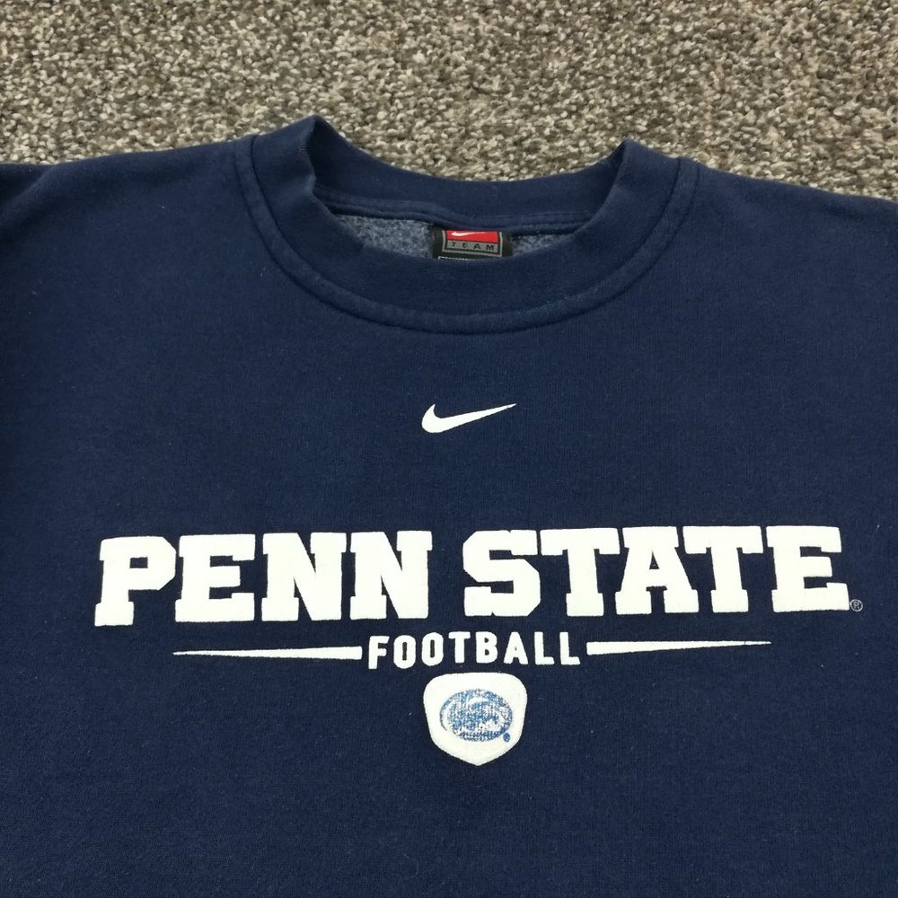 Vintage Penn State Football Sweatshirt Nike Center Swoosh Womens Medium
